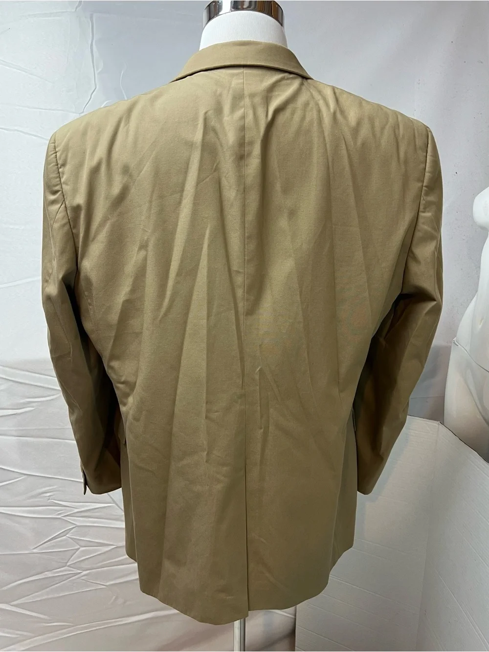 Jos. A. Bank Men's 43R Khaki Cotton Blend Gordon Fit Blazer Jacket